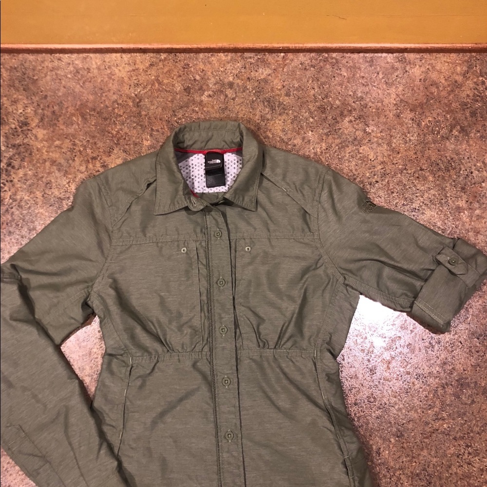 The North Face button down.